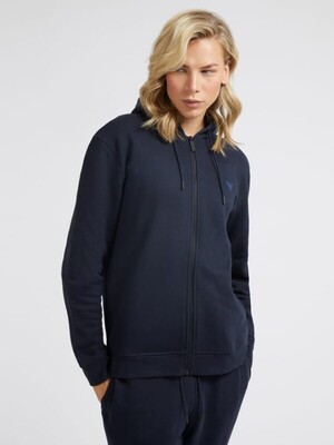 Erkek Fermuarlı Sweatshirt-Lacivert 