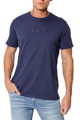Erkek Guess Tişört - Lacivert 