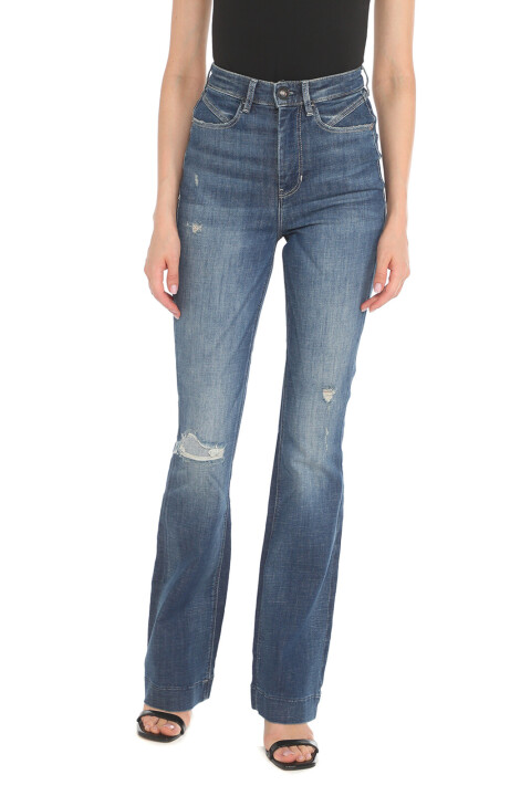 Kadın Guess Jean Pantolon - Lacivert 