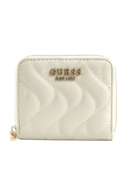 Kadın Guess Küçük Pu Deri Fermuarlı Cüzdan - Beyaz 