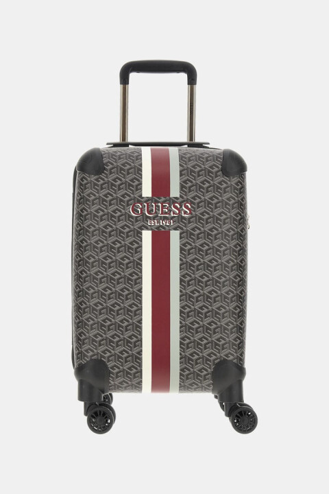 Guess Wilder G Cube Logolu Valiz - Siyah 