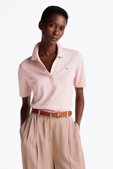 Kadın 1985 Koleksiyonu Regular Polo T-Shirt - Açık Pembe 