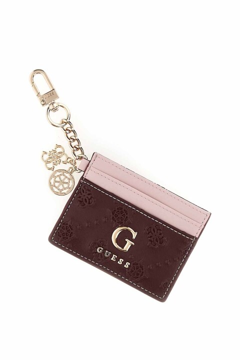 Kadın Access Logolu Anahtarlık Detaylı Kartlık Cüzdan - Kırmızı 