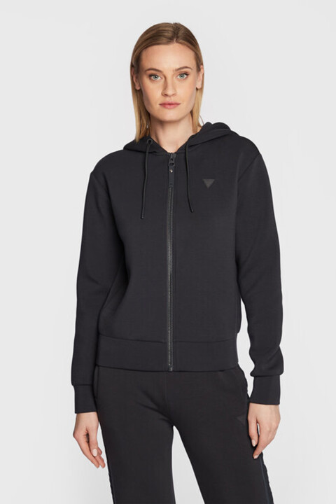 Kadın Allıe Scuba Kapüşonlu Sweatshirt - Lacivert 