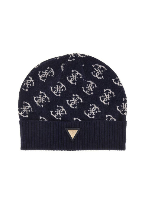 Kadın Allover 4 G Logo Yün Karışımlı Bere - Lacivert 