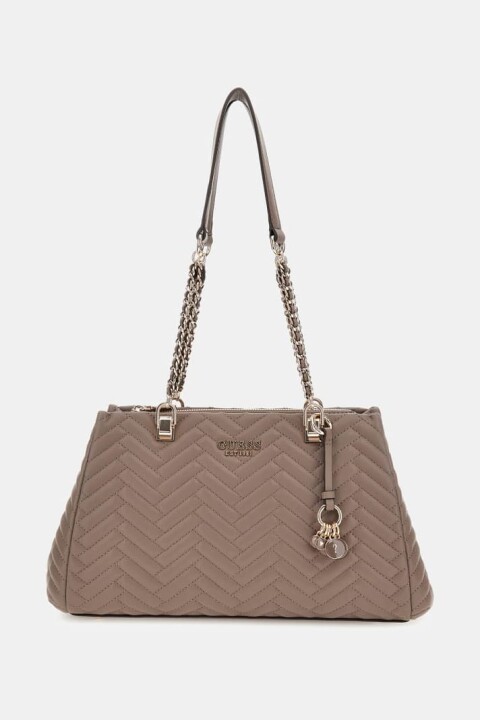 Kadın Anning Kapitoneli Shopper Çanta - Kahverengi 