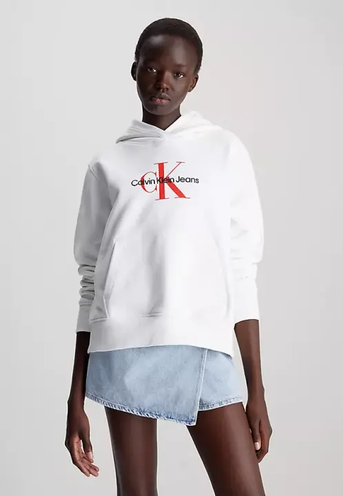 Kadın Archival Kapüşonlu Sweatshirt - Beyaz 