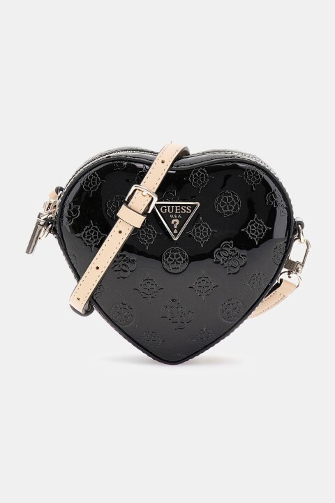 Kadın Arnela Mini Kalp Omuz Çantası - Siyah 