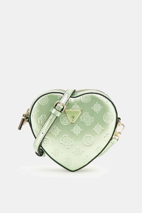 Kadın Arnela Mini Kalp Omuz Çantası - Yeşil 