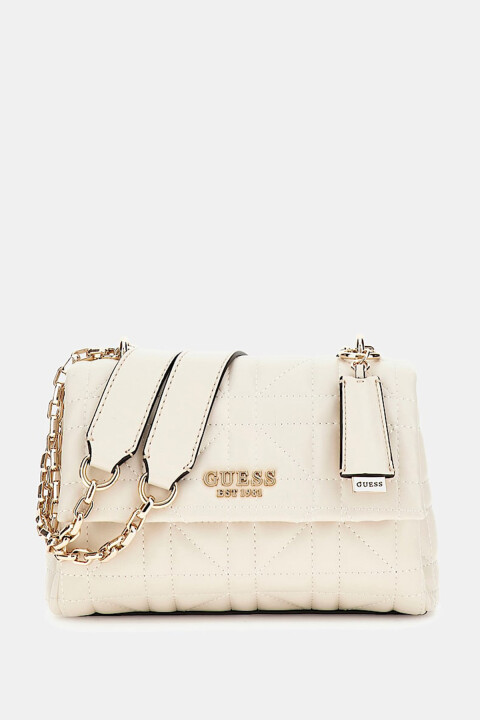 Kadın Assıa Convertıble Kapitoneli Çapraz Çanta - Krem 