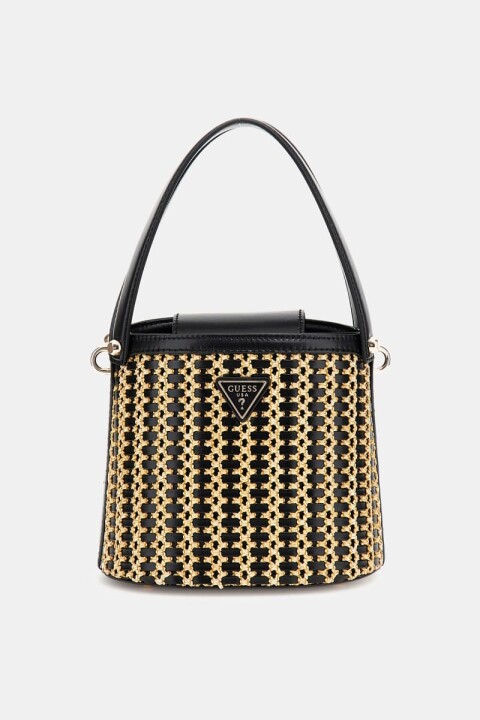 Kadın Atalia Rafya Mini Çanta - Siyah 