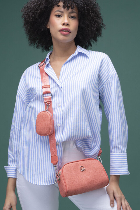 Kadın Benetton Çapraz Çanta - Mercan 