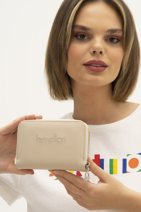 Kadın Benetton Cüzdan - Bej 