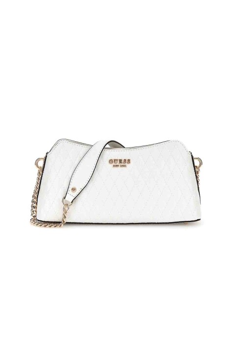 Kadın Betula Top Fermuarlı Omuz Çantası - Beyaz 