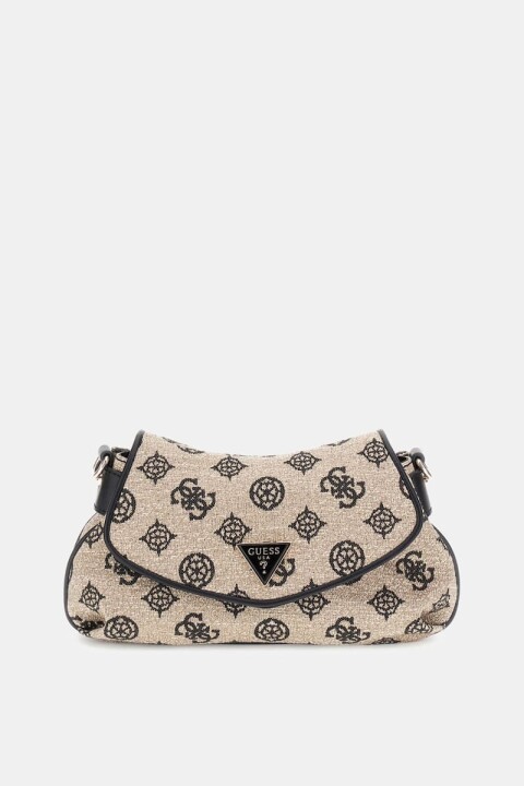 Kadın Beyza 4G ve Peony Logolu Çapraz Çanta - Siyah 