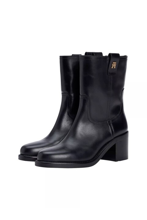 Kadın Blok Topuklu Bot - Siyah 