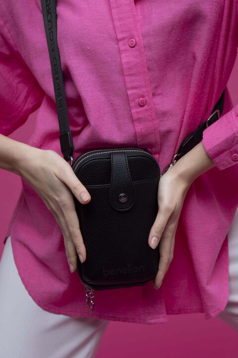 Kadın Bnt Floter Çapraz Çanta - Siyah 