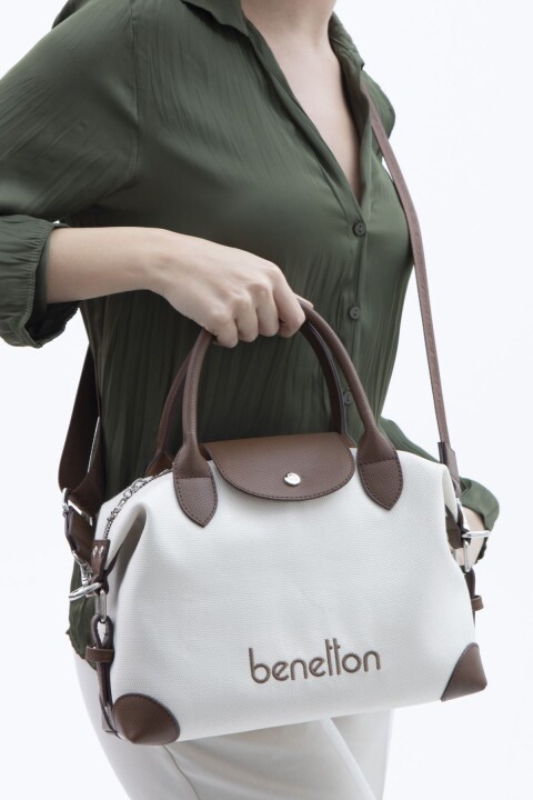 Kadın Bnt Kol Çantası - Bej/Kahve 