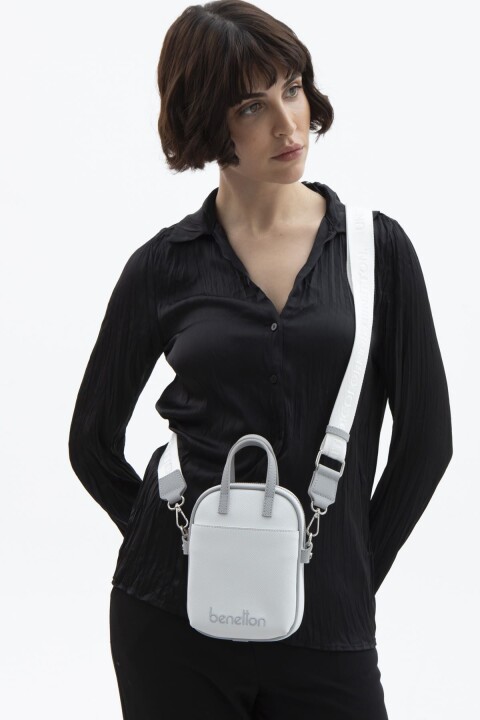 Kadın Bnt Kol Çantası - Beyaz/Açık Gri 