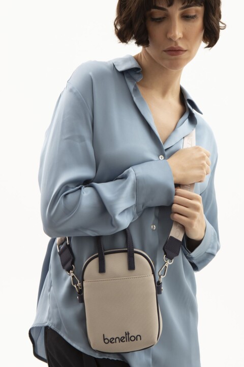 Kadın Bnt Kol Çantası - Taş/Lacivert 