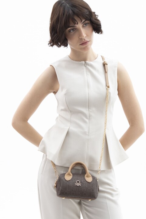 Kadın Bnt Mini El Çantası - Kahverengi 