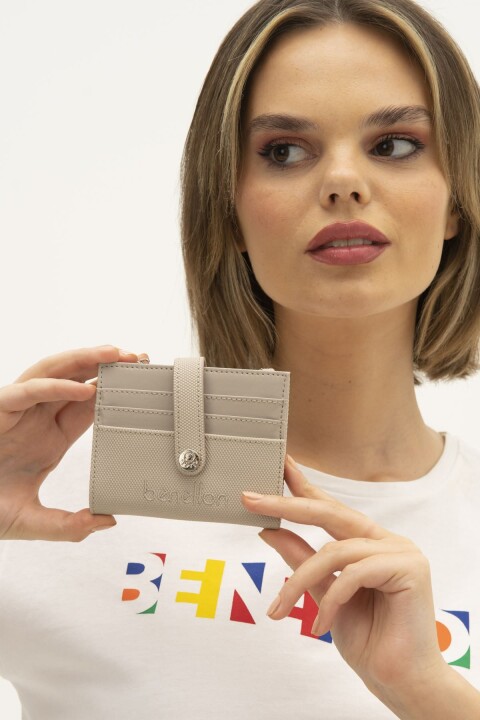 Kadın Bnt Nano Cüzdan - Taş Rengi 