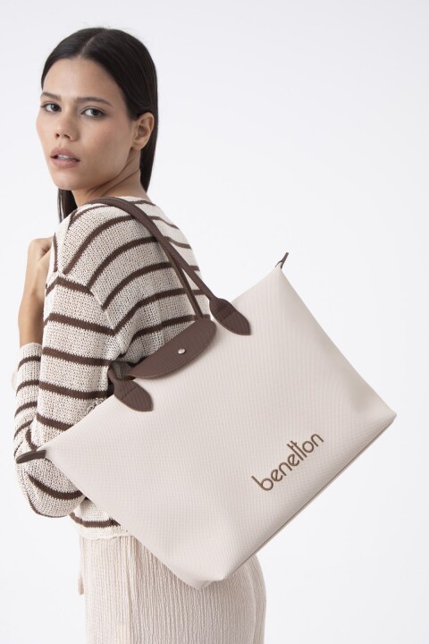 Kadın Bnt Nano Omuz Çantası - Bej 