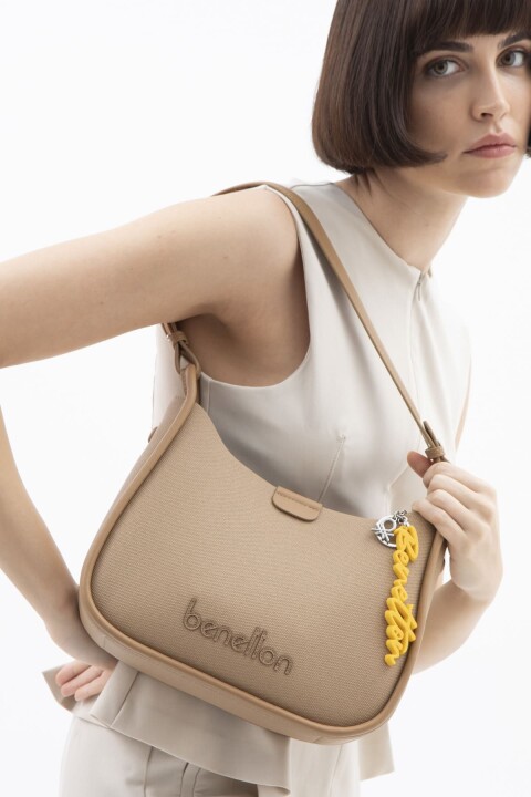 Kadın Bnt Print Kol Çantası - Camel 