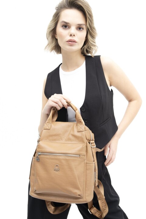 Kadın Bnt Sırt Çantası - Camel 