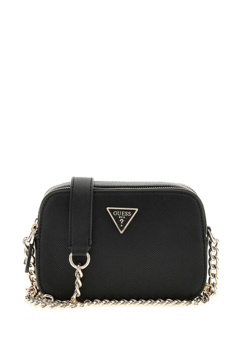 Kadın Bramina Çapraz Askılı Çanta - Siyah 