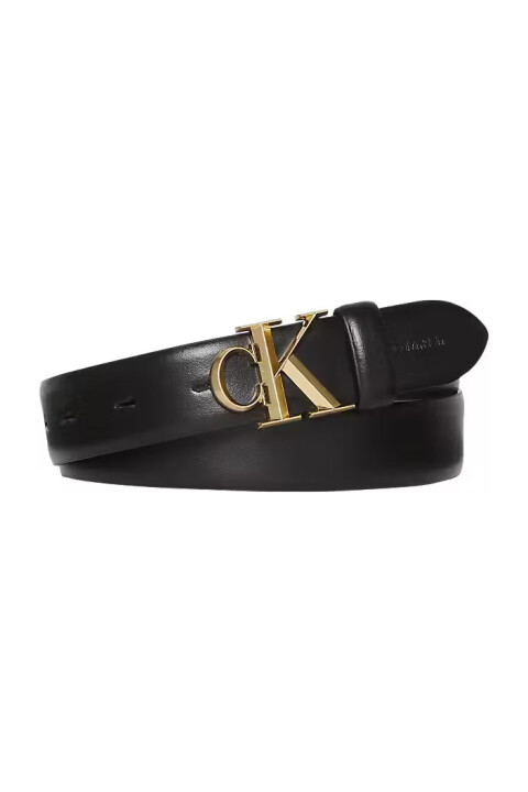 Kadın Buckle 30 Mm Logo Tokalı Kemer - Siyah 