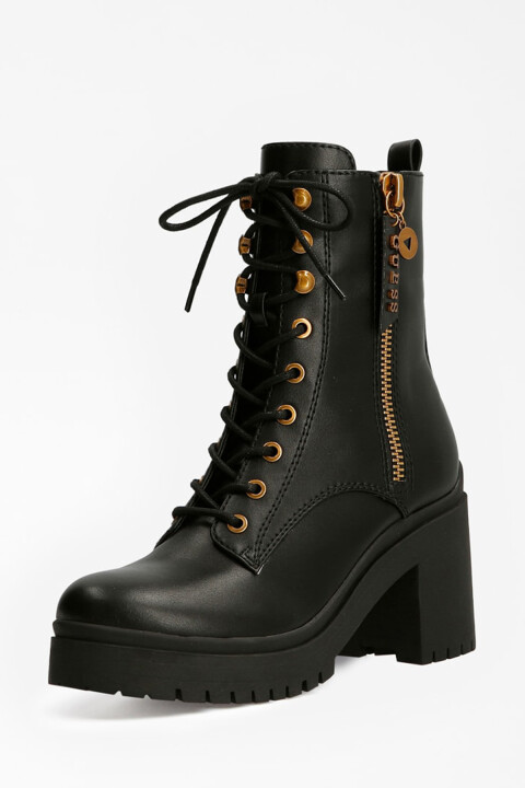 Kadın Cabra2/Stıvaletto Logolu Fermuarlı Bot - Siyah 