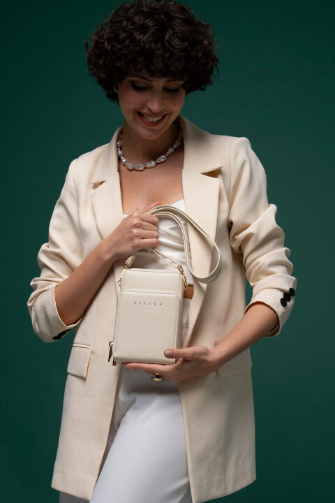 Kadın Çapraz Çanta - Bej 