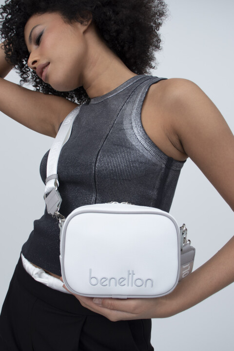 Kadın Çapraz Çanta-Beyaz-A.Gri 