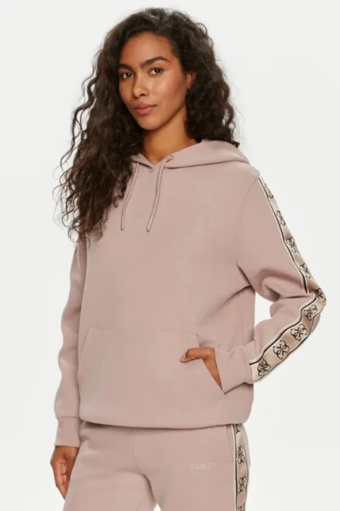 Kadın Carla Hooded Sweatshirt - Toz Pembe 