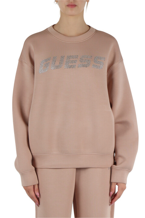 Kadın Cecılıa Cn Taşlı Logolu Sweatshirt - Vizon 