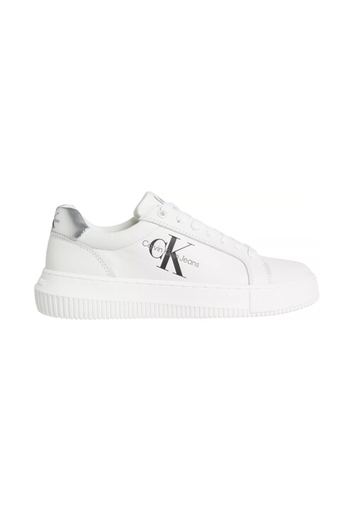 Kadın Chunky Cupsole Laceup Lth Ml Mtl Sneaker-Beyaz 