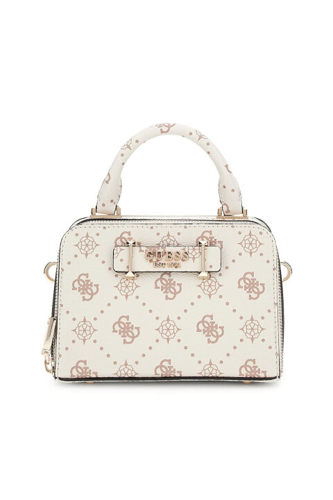 Kadın Çift Bölmeli Monogram Desenli Mini Bowling Çanta - Mix 