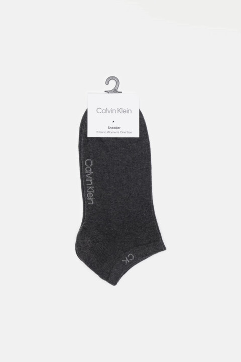 Kadın Ck 2'li Sneaker Çorap - Gri 