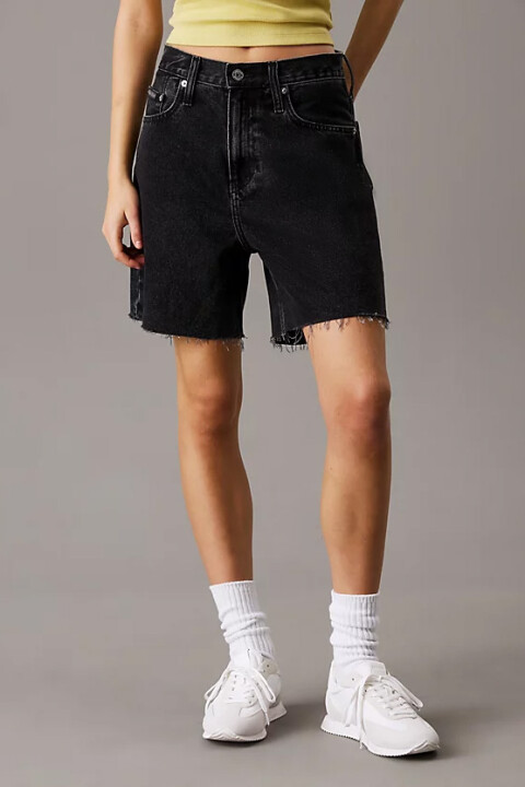 Kadın Ck Bermuda Şort - Siyah 