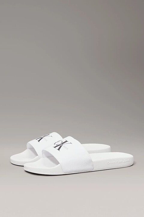 Kadın Ck Monogram Terlik - Beyaz 