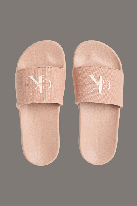 Kadın Ck Monogram Terlik - Pembe 