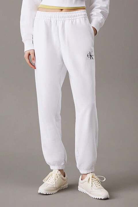Kadın Ck Monologo French Terry Jogger - Beyaz 