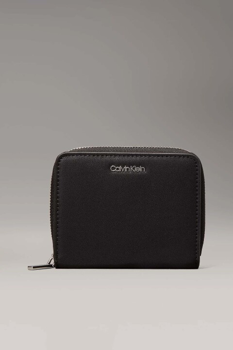Kadın Ck Must Medium Fermuarlı Cüzdan - Siyah 
