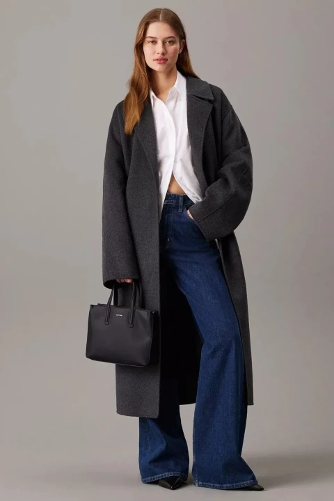 Kadın Ck Must Small Tote El Ve Omuz Çantası - Siyah 