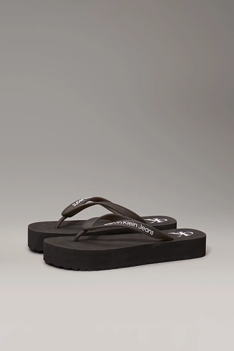 Kadın Ck Platform Plaj Terliği - Siyah 