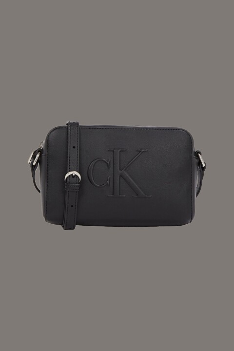Kadın Ck Sculpted Camera Çanta - Siyah 