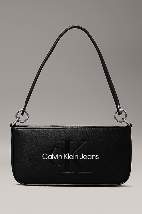 Kadın Ck Sculpted Omuz Çantası - Siyah 