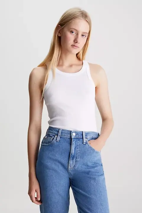 Kadın Ck Slim Fit Atlet - Beyaz 