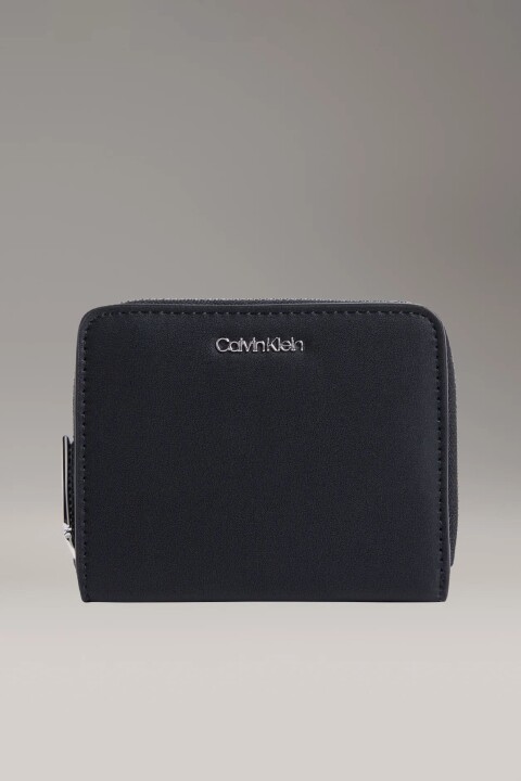 Kadın Ck Zip Arround Fermuarlı Cüzdan - Siyah 